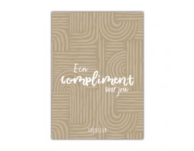 Kaart A6 - Een compliment voor jou