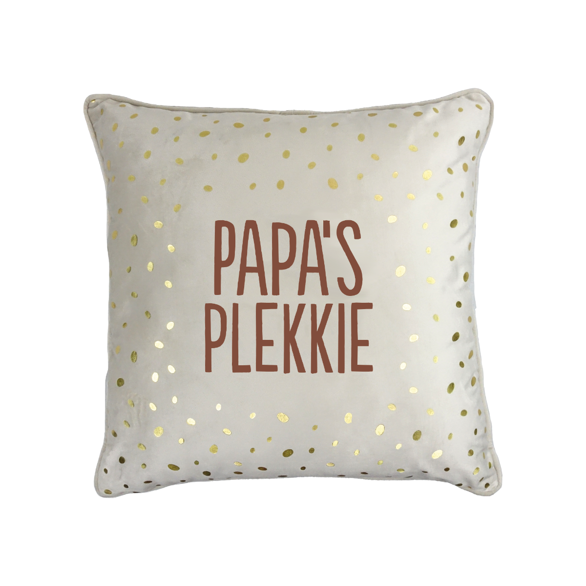 100% Leuk - Sierkussen – Papa’s plekkie (45×45cm)